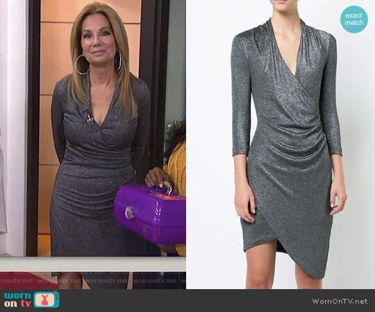 Nicole Miller Plunge Asymmetric Dress worn by Kathie Lee Gifford on Today