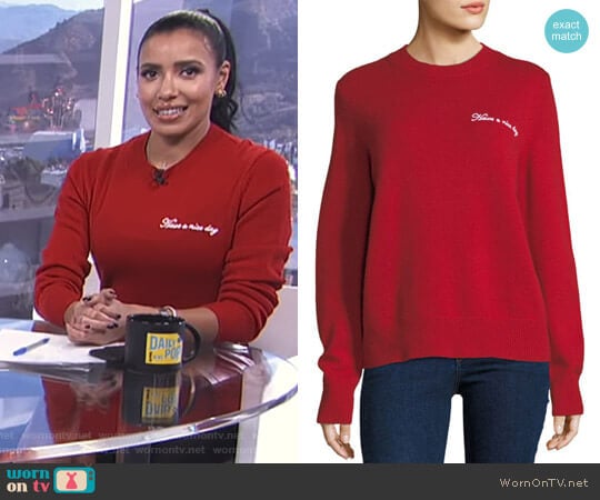 Rag & Bone Vicky Sweater worn by Julissa Bermudez on E! News