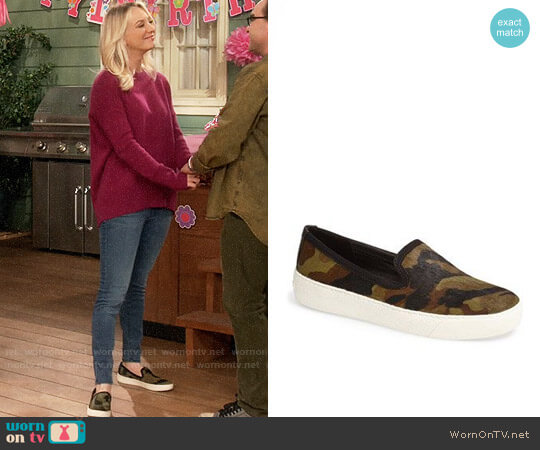 Sam Edelman Becker Camouflage Slip On worn by Penny Hofstadter (Kaley Cuoco) on The Big Bang Theory