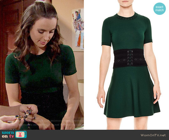 Sandro Brandy Dress worn by Ivy Forrester (Ashleigh Brewer) on The Bold and the Beautiful