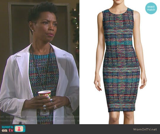 St. John Dara Dress worn by Valerie Grant (Vanessa Williams) on Days of our Lives