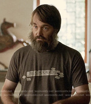 Tandy’s scrabble t-shirt on The Last Man on Earth
