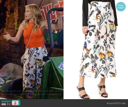 Tibi Gothic Floral Nerd Pants worn by DJ Tanner-Fuller (Candace Cameron Bure) on Fuller House