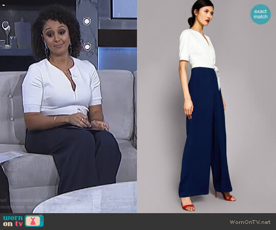 Ted Baker Aleeix Jumpsuit worn by Tamera Mowry on The Real