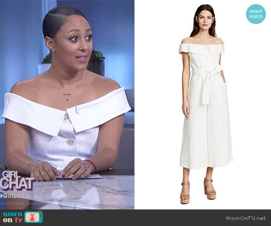 Alexis Evy Jumpsuit worn by Tamera Mowry on The Real
