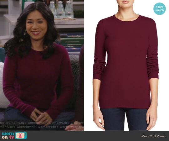 C by Bloomingdales Cashmere Crewneck Sweater worn by Eve Roberts (Liza Lapira) on 9JKL