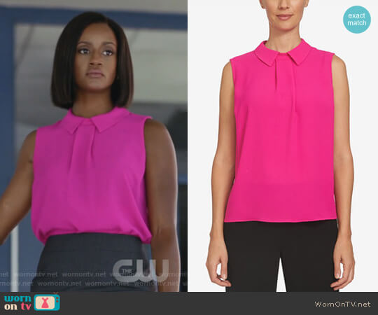 CeCe Collared Top worn by Kara Fowdy (Skye Marshall) on Black Lightning