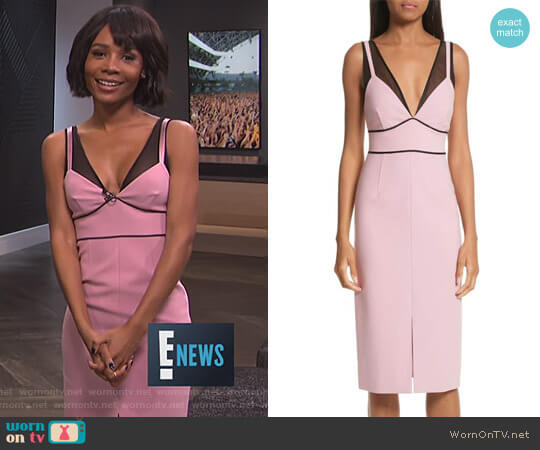 Cinq a Sept Lida Dress worn by Zuri Hall on E! News