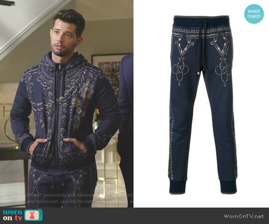 Dolce & Gabbana Printed Track Pants worn by Sam Flores (Rafael de la Fuente) on Dynasty