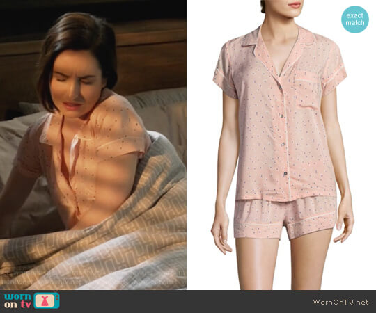 Eberjey Victoria Pajama Set worn by Jennifer Short (Zoe Lister-Jones) on Life in Pieces