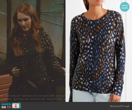 Equipment Sloane Sweater worn by Abby Whelan (Darby Stanchfield) on Scandal