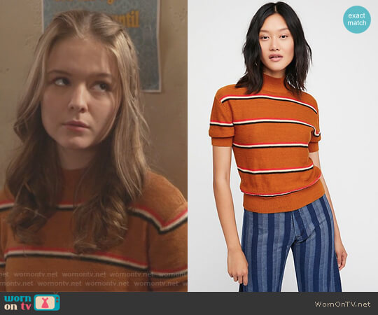 Free People Way Back Mock Neck Sweater worn by Taylor (Izabela Vidovic) on The Fosters