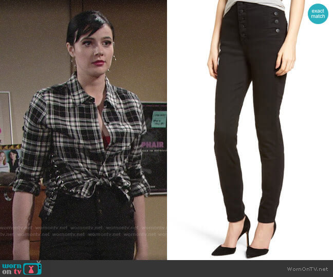 J Brand Natasha Jeans worn by Tessa Porter (Cait Fairbanks) on The Young and the Restless