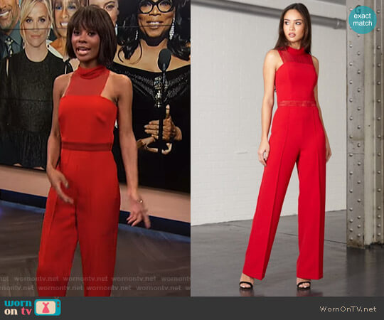 Joes Jungle Riley Jumpsuit worn by Zuri Hall on E! News