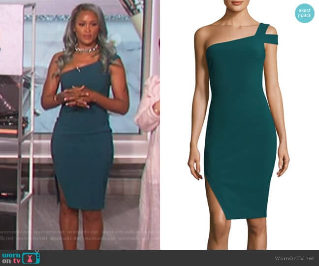 Likely Packard One-Shoulder Dress worn by Eve on The Talk