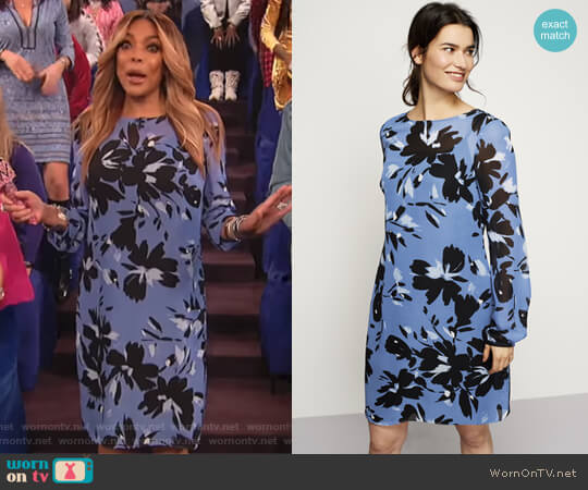 Long Tall Sally Chiffon Petal Soft Dress worn by Wendy Williams on The Wendy Williams Show