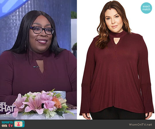 Lysse Ainsley Top worn by Loni Love on The Real