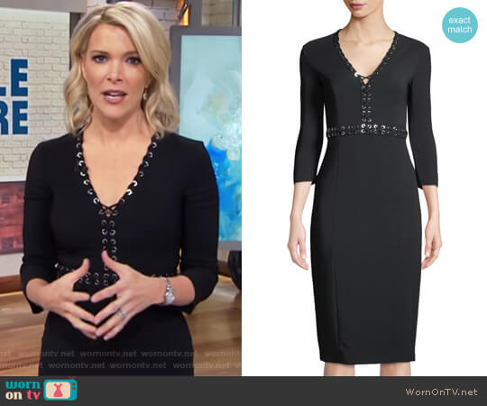 Michael Kors Grommet-Trimmed Long-Sleeve Dress worn by Megyn Kelly on Today