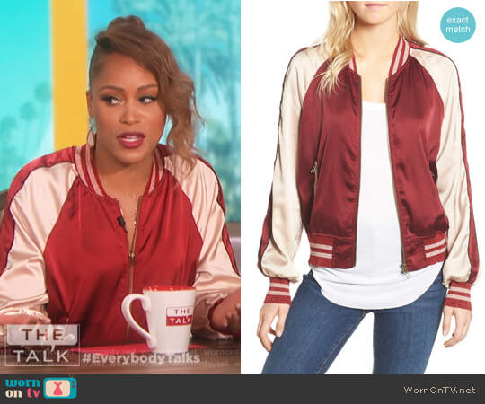 Pam & Gela Los Feliz Tigers Bomber Jacket worn by Eve on The Talk