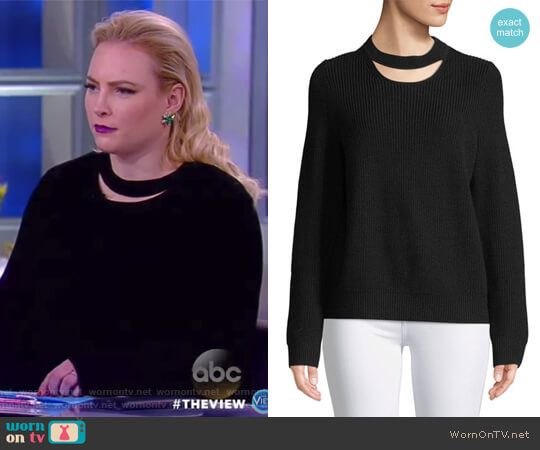 Rag and Bone Tori Crew-Neck Cutout Sweater worn by Meghan McCain on The View