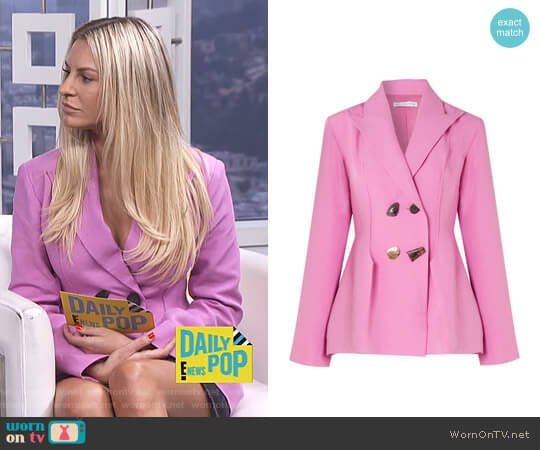 Rejina Pyo Nicole Blazer worn by Morgan Stewart on E! News