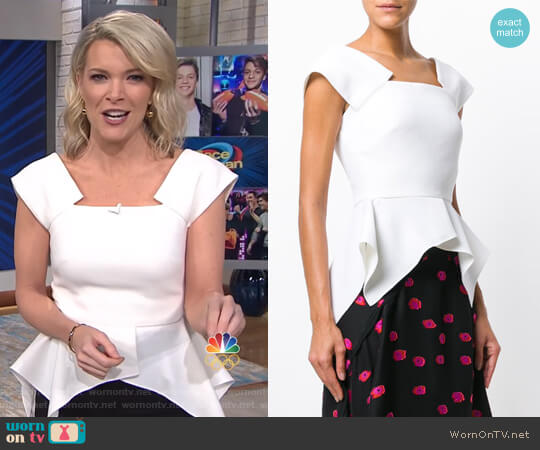 Roland Mouret Merley Top worn by Megyn Kelly on Today
