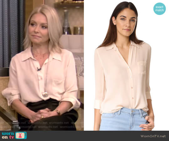 LAgence Ryan Blouse worn by Kelly Ripa on Live with Kelly and Mark