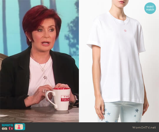 Stella McCartney Star Print T-Shirt worn by Sharon Osbourne on The Talk