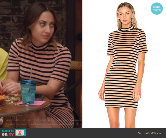 T by Alexander Wang Mock Neck Dress worn by Ana Torres (Francia Raisa) on Grown-ish