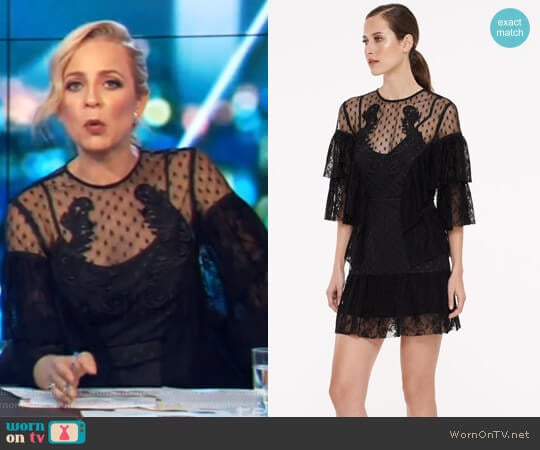 Talulah Armour Mini Dress worn by Carrie Bickmore on The Project