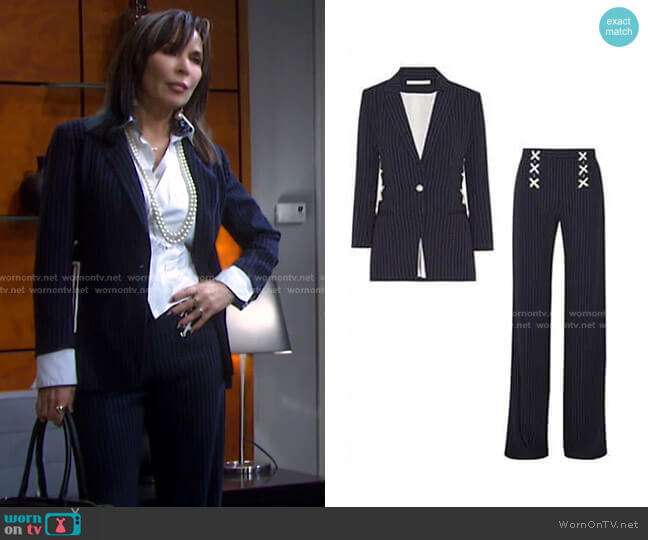 Veronica Beard Taylor Jacket worn by Kate Roberts (Lauren Koslow) on Days of our Lives