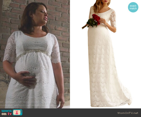 Tiffany Rose Verona Maternity Gown worn by Quinn Perkins (Katie Lowes) on Scandal