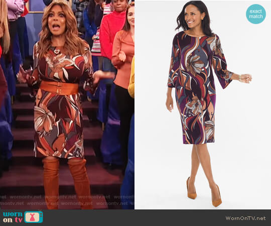 Travelers Classic Baroque Floral Dress worn by Wendy Williams on The Wendy Williams Show