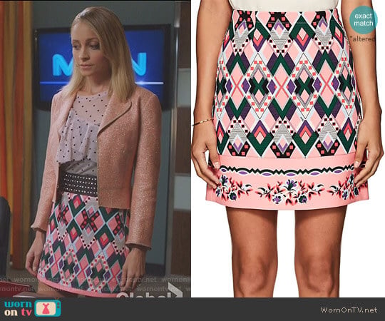Vivetta Sharja Crepe Miniskirt worn by Portia Scott-Griffith (Nicole Richie) on Great News