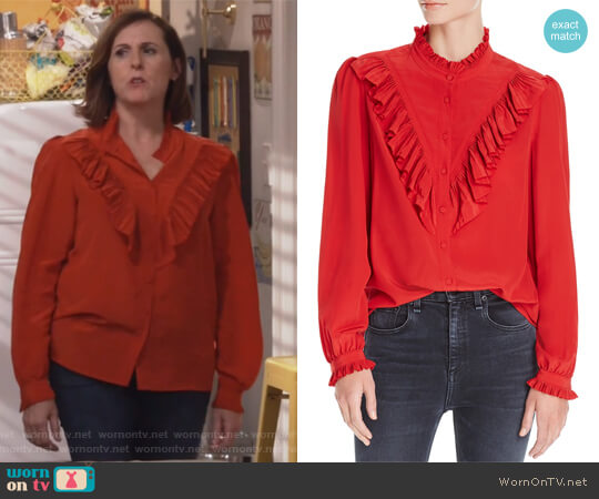 Zadig and Voltaire Taccora Deluxe Ruffled Shirt