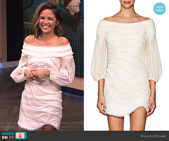 Zimmermann Painted Heart Contour Minidress worn by Erin Lim on E! News