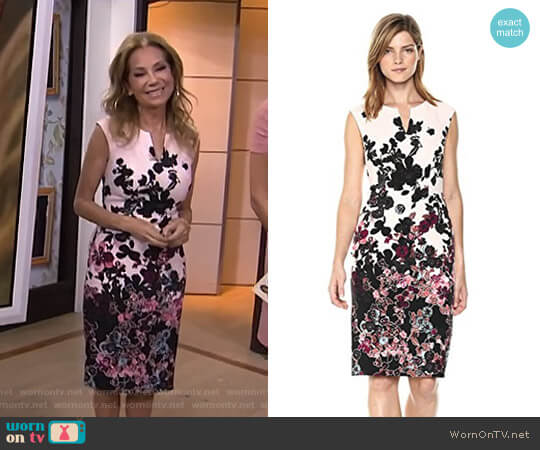 Adrianna Papell Floral Bliss Printed Stretch Dress worn by Kathie Lee Gifford on Today