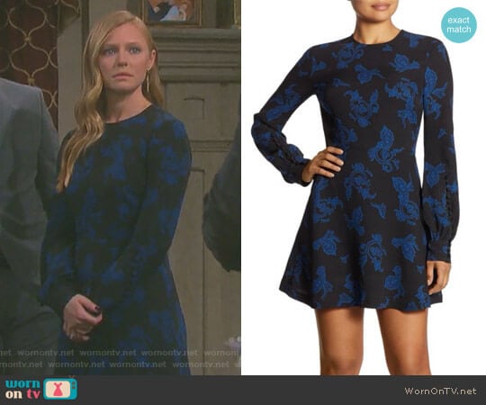 ALC Lauren Printed Dress worn by Abigail Deveraux (Kate Mansi) on Days of our Lives