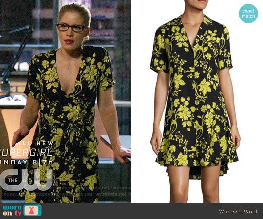 A.L.C. Kayden Dress worn by Felicity Smoak (Emily Bett Rickards) on Arrow