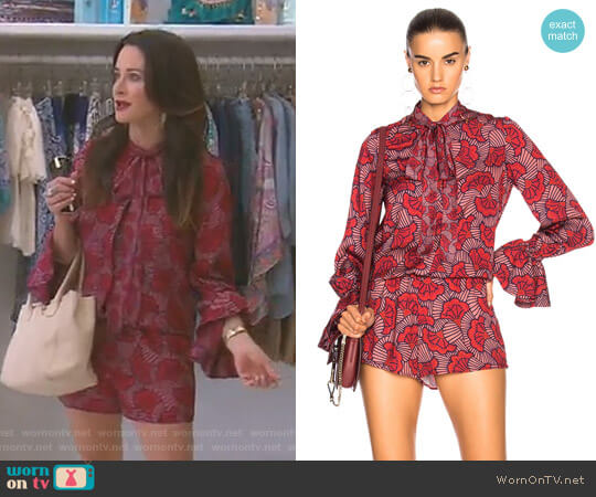 Alexis Ashlyn Romper worn by Kyle Richards on The Real Housewives of Beverly Hills