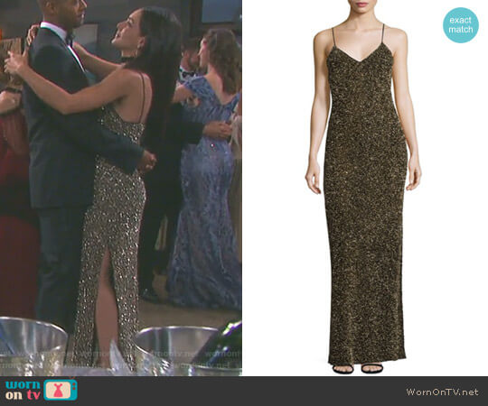 Alice + Olivia Stila Gown worn by Gabi Hernandez (Camila Banus) on Days of our Lives