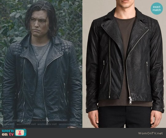 All Saints Kushiro Biker Jacket worn by  John Proudstar (Blair Redford) on The Gifted