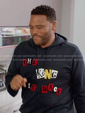 Andre’s The King is Back hoodie on Black-ish