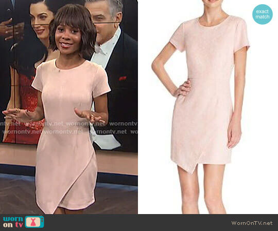 Aqua Faux Suede Dress worn by Zuri Hall on E! News