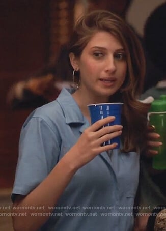 Nomi’s blue overalls on Grown-ish