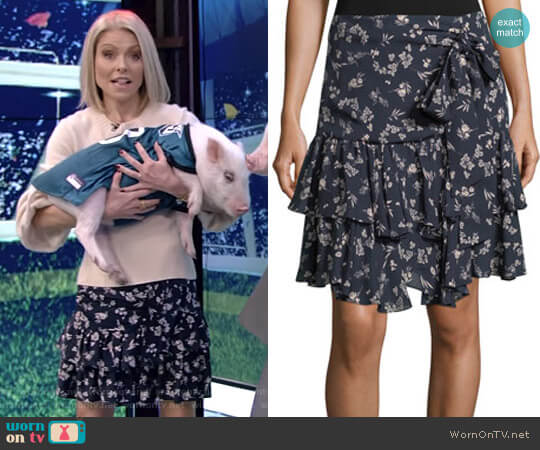Cinq a Sept Carson Skirt worn by Kelly Ripa on Live with Kelly and Mark