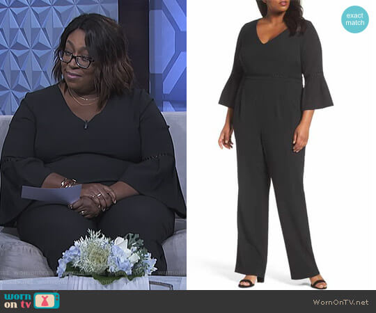 Eliza J Bell Sleeve Jumpsuit worn by Loni Love on The Real