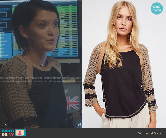 Free People Finders Keepers Tee worn by Sage (Hayley Lovitt) on The Gifted