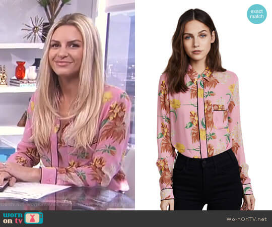 Ganni Marceau Shirt worn by Morgan Stewart on E! News