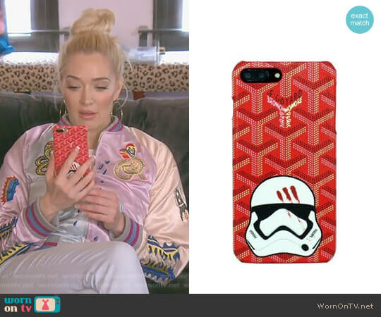 Goyard Red iPhone Case worn by Erika Jayne on The Real Housewives of Beverly Hills